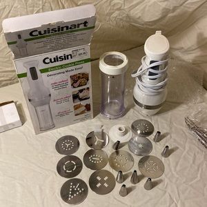 Cuisinart Electric Cookie Press CCP-10 with 10 disks and 7 Icing Tubes